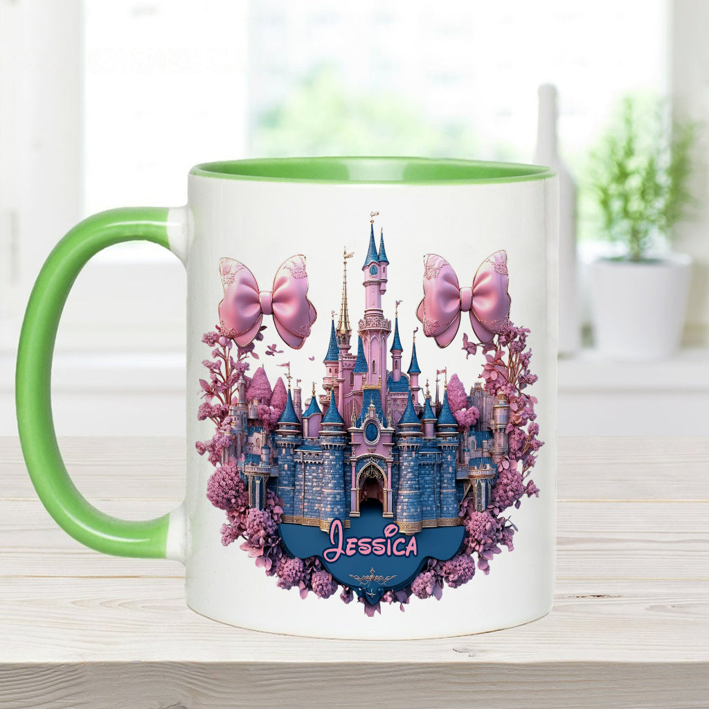 MkMo Magic Mouse And Castles - Personalized Accent Mug - Christmas Gift NA94