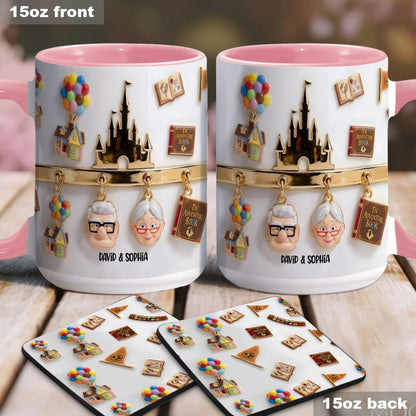 DSNY Growing Old Together - Personalized Accent Mug - Gift For Grandparents, Parents, Couples NL122