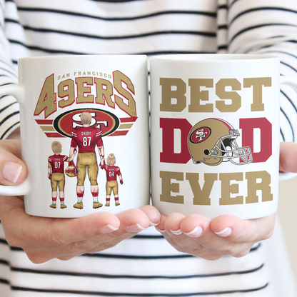 Custom Logo Team Football Family - Personalized Mug - Gifts For American Football Lover | TM12 HN02
