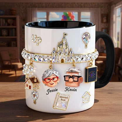 DSNY You Are My Greatest Adventure - Personalized Accent Mug - Gift For Couple, Fan Movies, Valentine | HH01