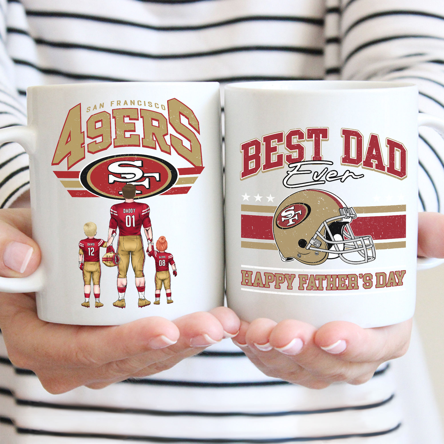 Father's Day Football - Personalized Mug - Gifts For American Football Lover | TM12 HN02