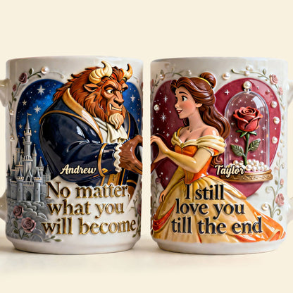 DSNY I Still Love You Till The End - Personalized White Edge-to-Edge Mug - Gift For Couple, Fan Movies HH01