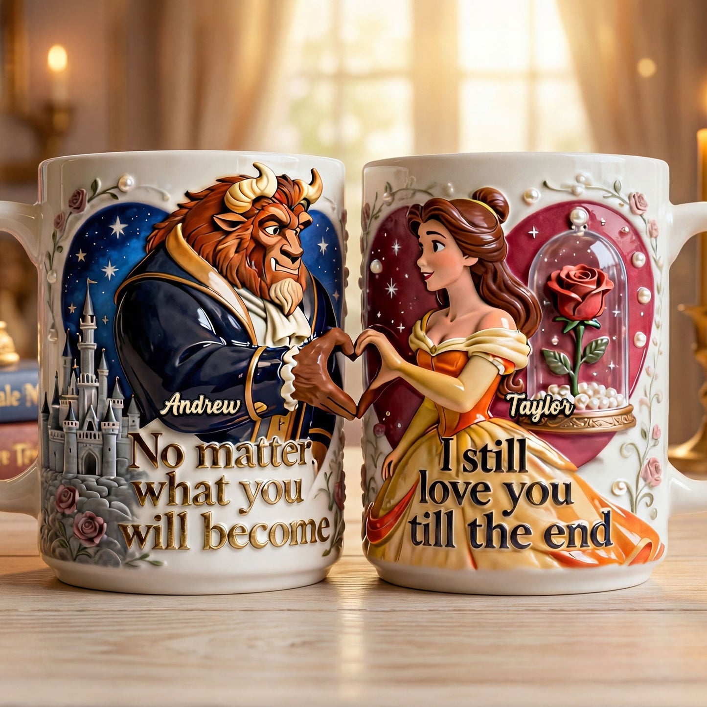 DSNY I Still Love You Till The End - Personalized White Edge-to-Edge Mug - Gift For Couple, Fan Movies HH01
