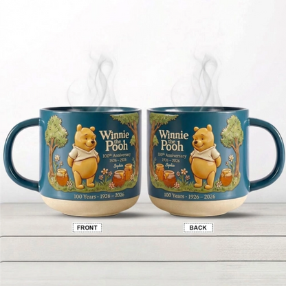 DSNY Honey Bear Celebrate Our 100th Anniversary - Personalized Pottery Mug - Gift For Movie Fans NL122