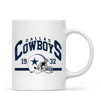 Best Dad Ever Vintage - Personalized Mug - Gifts For American Football Lover | TM12 HN02