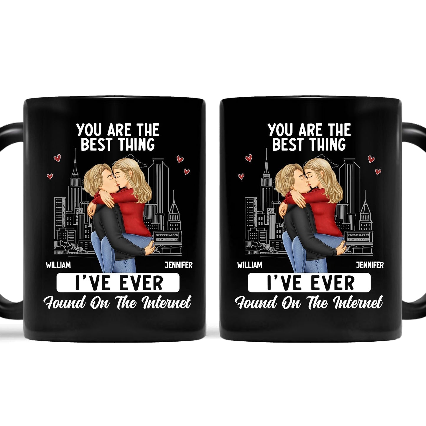 Kissing Couple Best Thing Found On The Internet - Personalised Mug