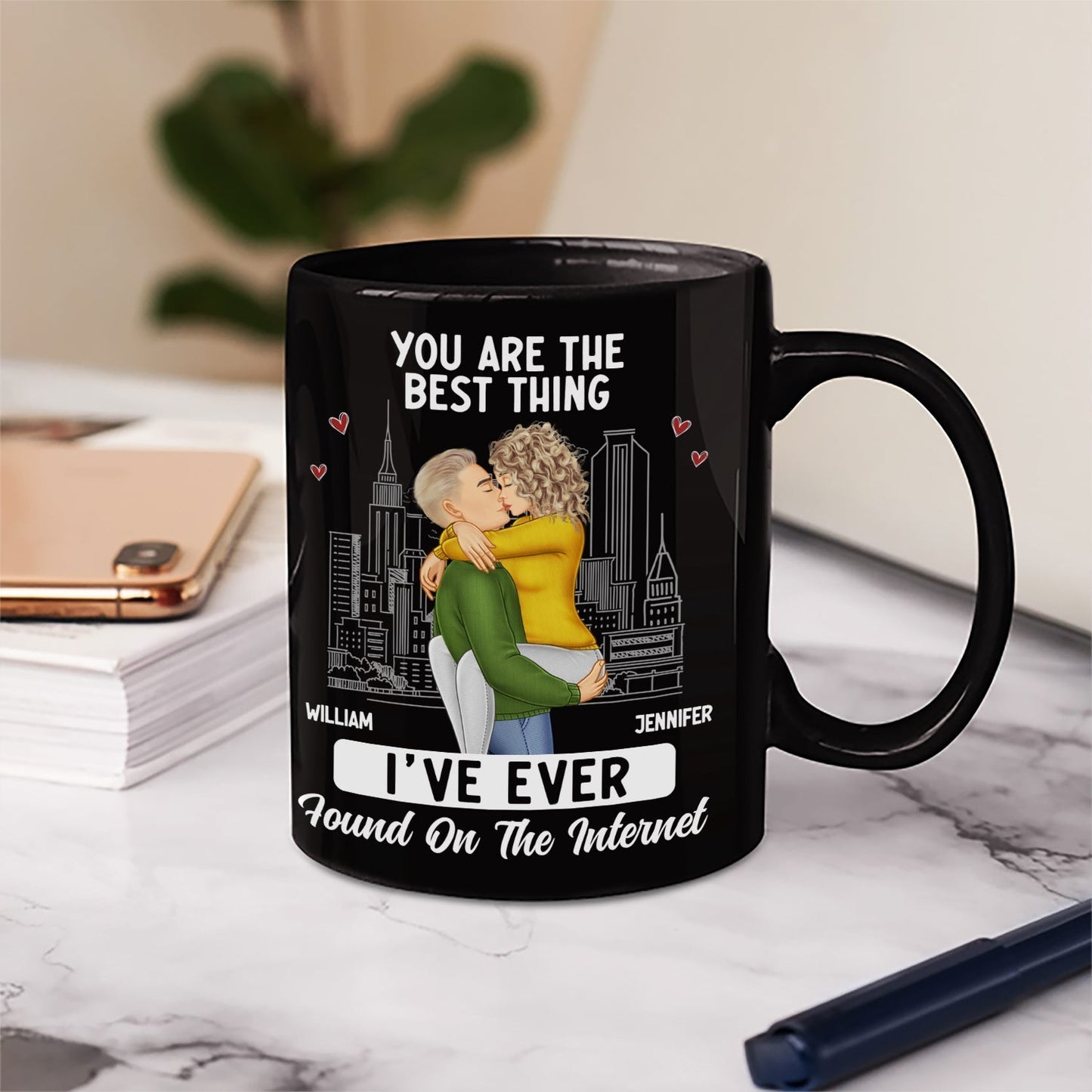 Kissing Couple Best Thing Found On The Internet - Personalised Mug