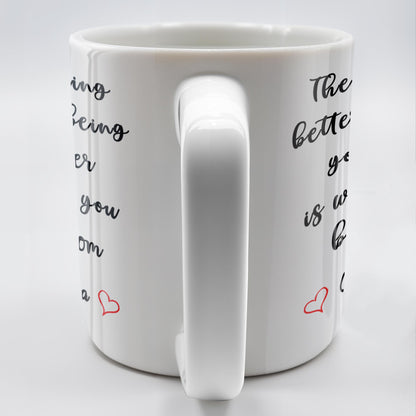 Watching You Being A Mom Heartfelt Quote Mug - Personalized Custom Coffee Mug - MOM035_MG