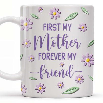 Celebrate Friendship With Stylish Ladies And Flowers - Personalized Custom Coffee Mug - MOM053_MG