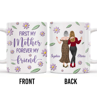 Celebrate Friendship With Stylish Ladies And Flowers - Personalized Custom Coffee Mug - MOM053_MG