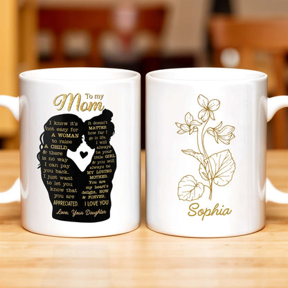 Celebrate The Simplistic Elegance Of Nature With This Floral Design, Flower And Plant - Personalized Custom Coffee Mug - MOM066_MG