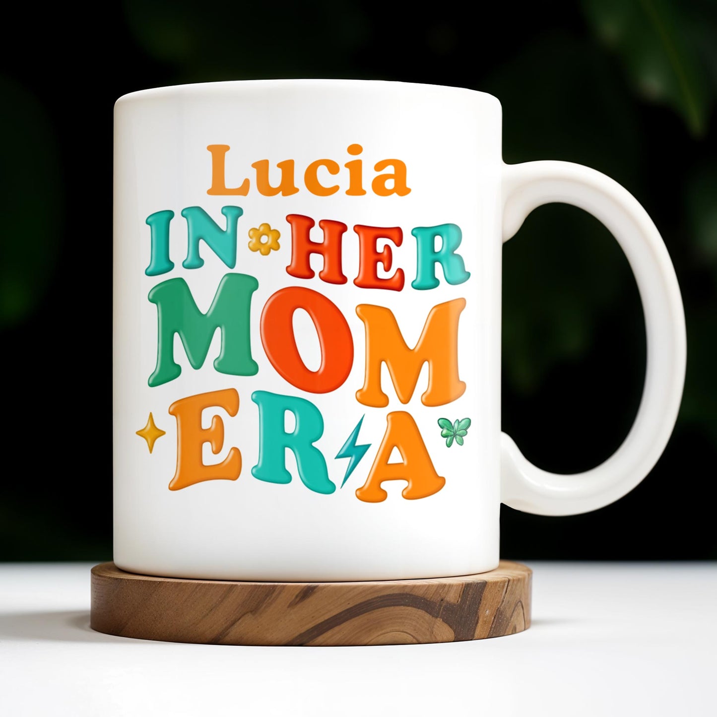 In Her Mom Era - Personalized Custom Coffee Mug - MOM104_MG