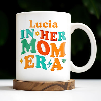 In Her Mom Era - Personalized Custom Coffee Mug - MOM104_MG