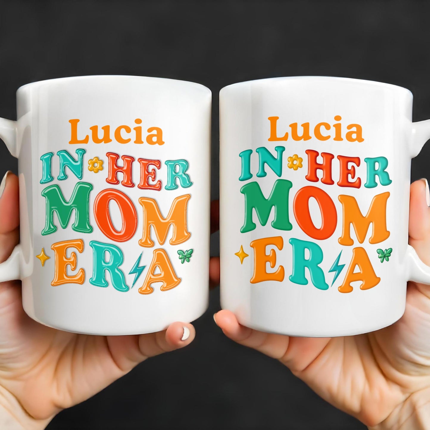 In Her Mom Era - Personalized Custom Coffee Mug - MOM104_MG
