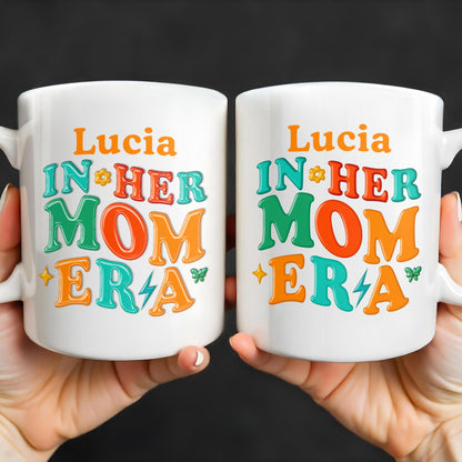 In Her Mom Era - Personalized Custom Coffee Mug - MOM104_MG