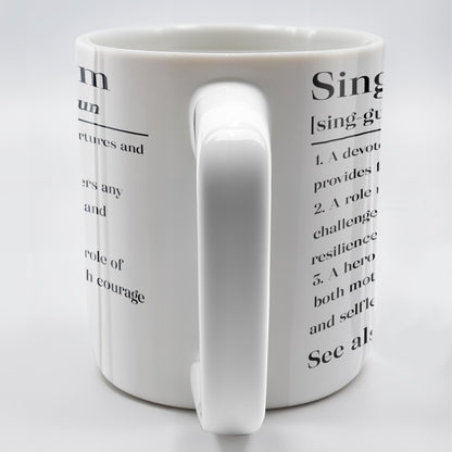 Single Mom Devoted Parent and Courageous Hero - Personalized Custom Coffee Mug - MOM129_MG
