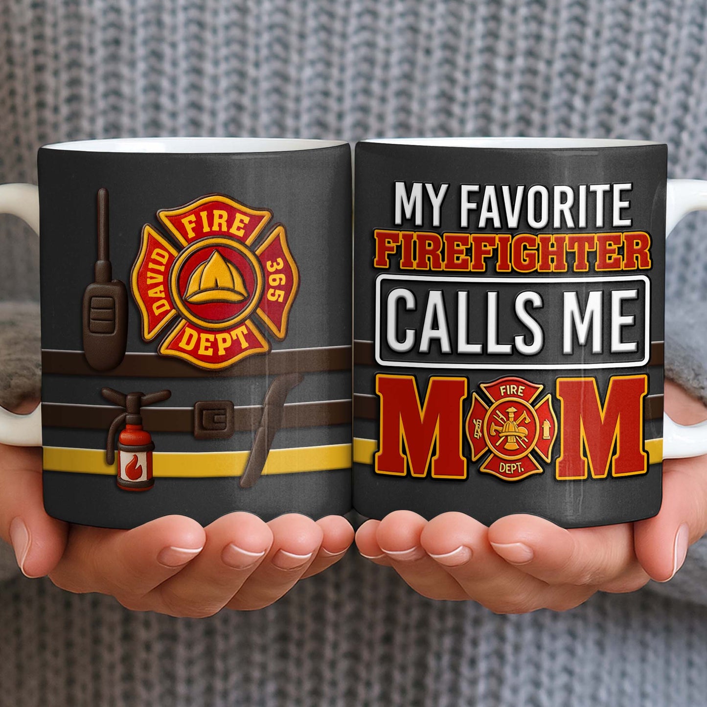 To My Beloved, 365 Days Of Bravery, Firefighter Pride - Personalized Custom Coffee Mug - MOM132_MG