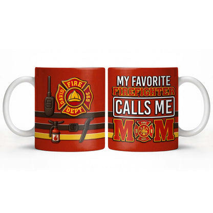 To My Beloved, 365 Days Of Bravery, Firefighter Pride - Personalized Custom Coffee Mug - MOM132_MG