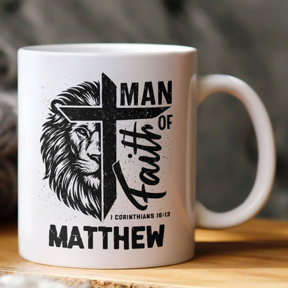 Man Of Faith Christian Bible Verse - Personalized Mug