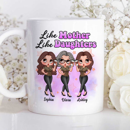 Pretty Sassy Girl Like Mother Like Daughter Gift For Mom Personalized Mug