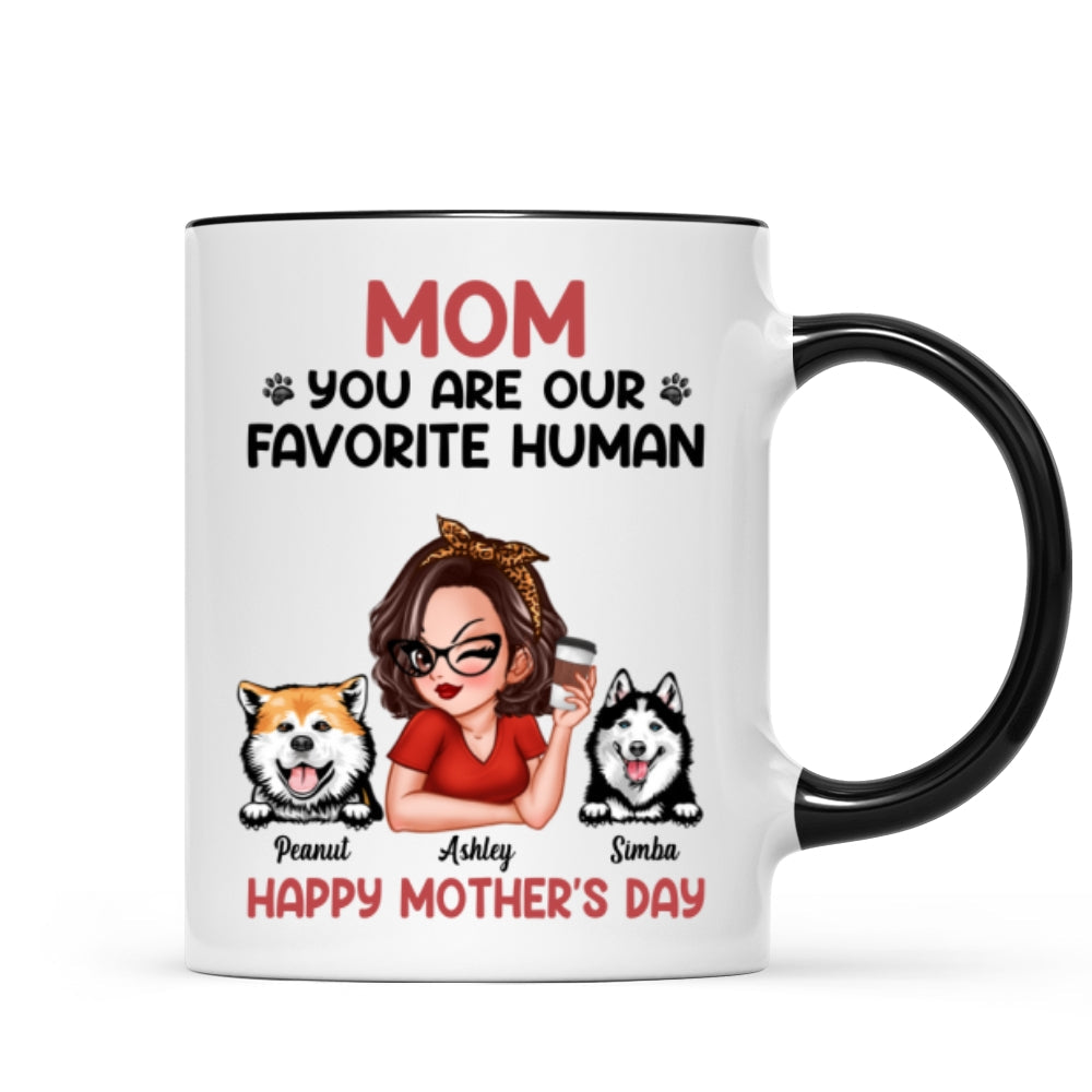 Mom You Are My Favorite Human Personalized Mug