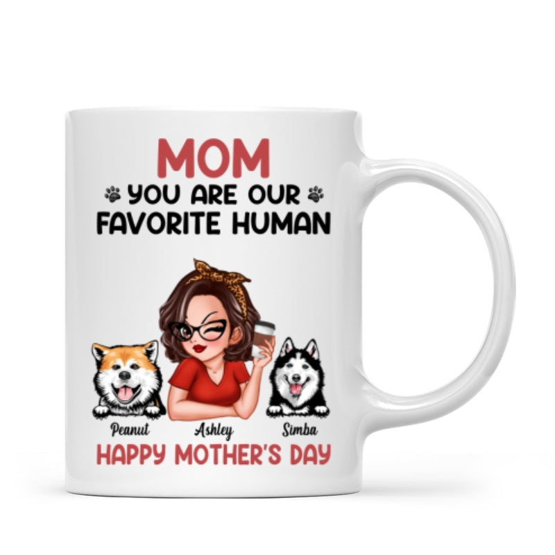 Mom You Are My Favorite Human Personalized Mug