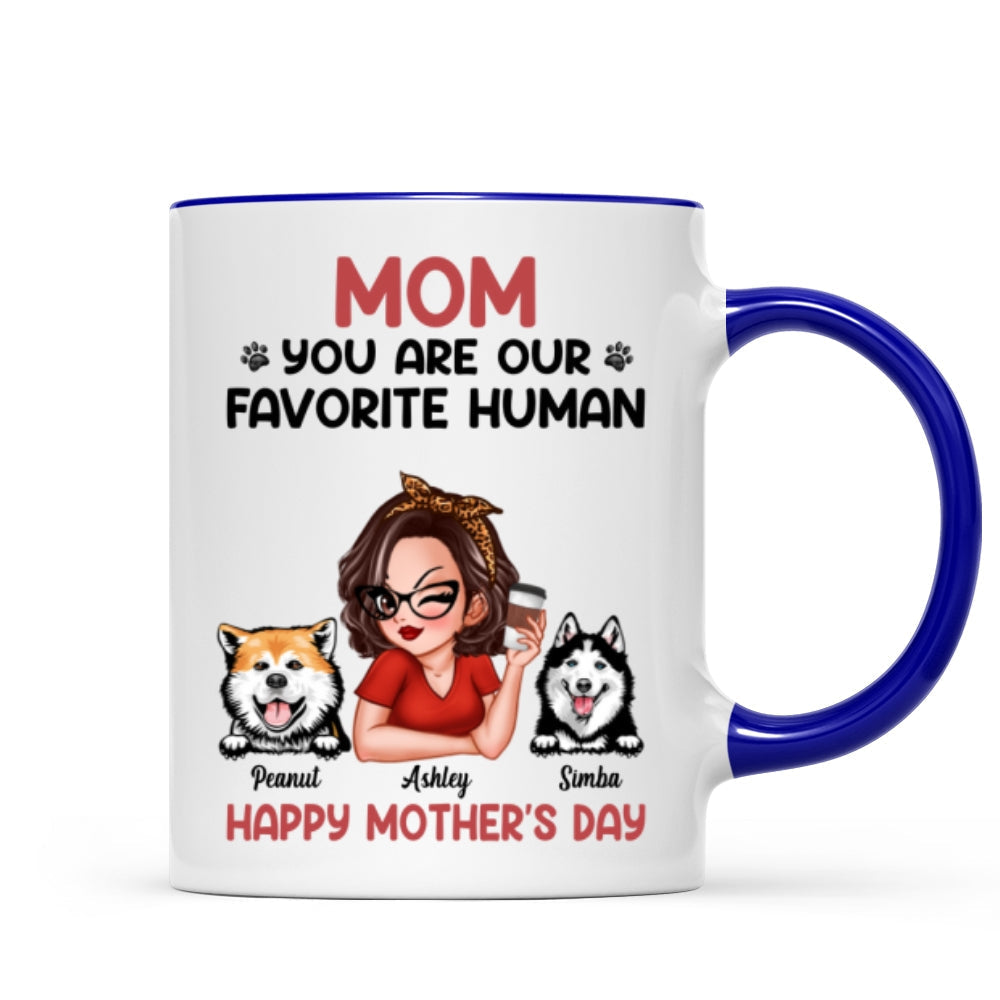 Mom You Are My Favorite Human Personalized Mug