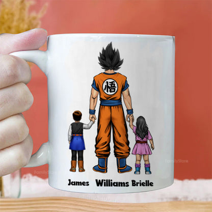 We Love You Over 9000 - Gift For Dad, Husband, Father's Day - Personalized Ceramic Mug