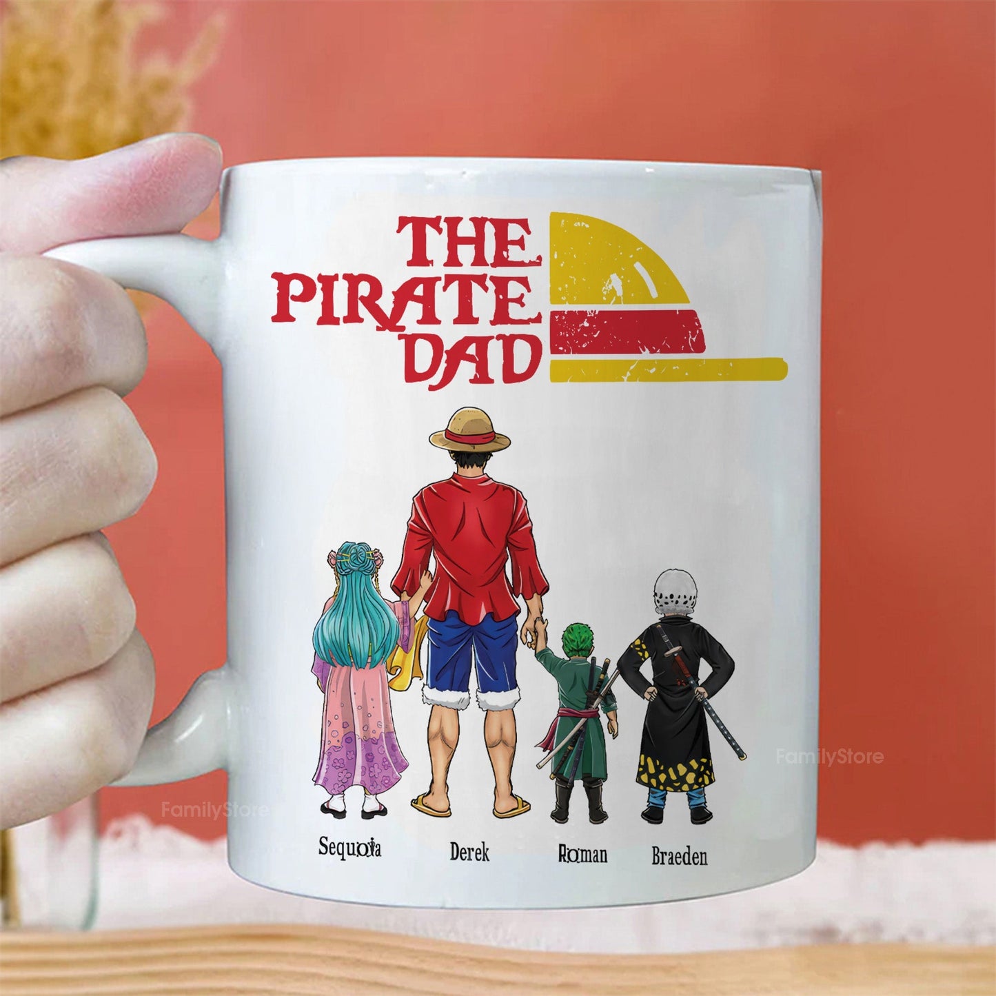 One Piece The Pirate Dad Hat - Gift For Dad - Personalized Ceramic Mug - CL11 NA94
