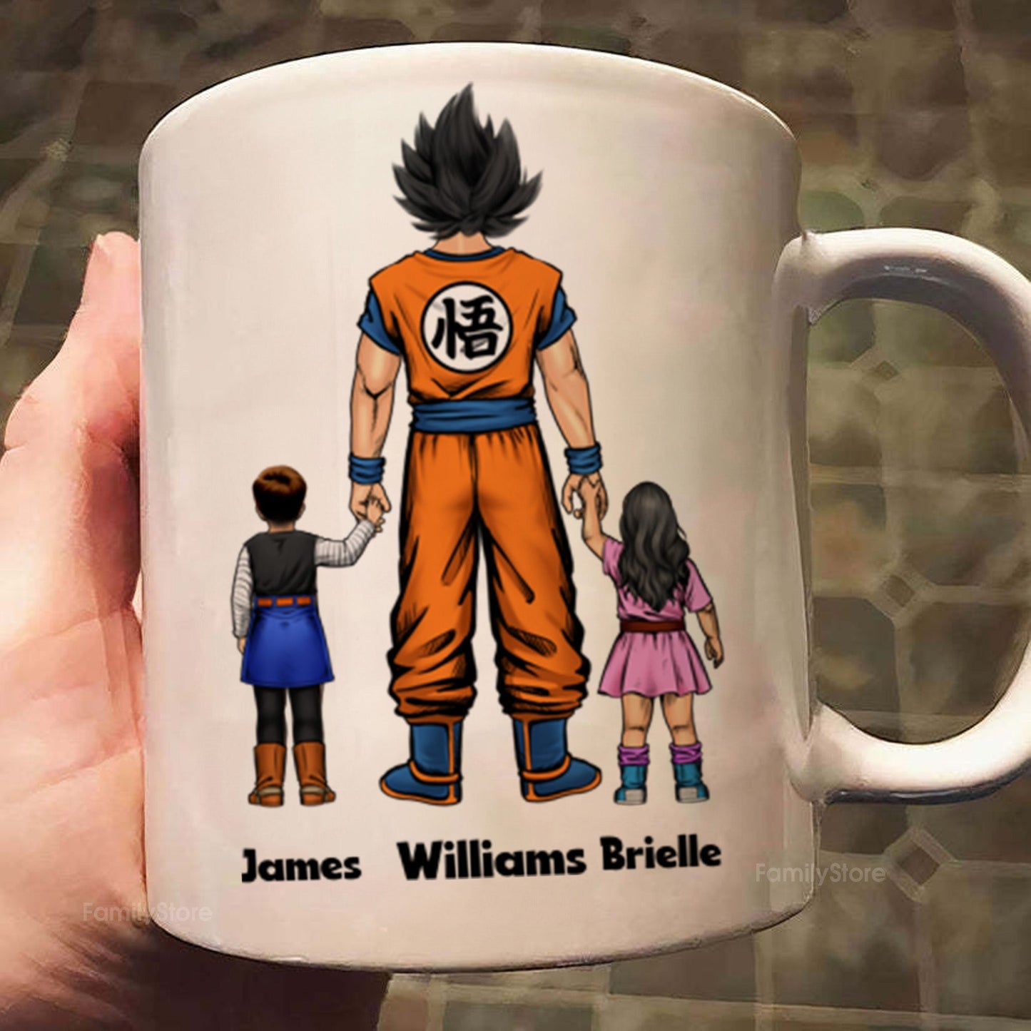 We Love You Over 9000 - Gift For Dad, Husband, Father's Day - Personalized Ceramic Mug