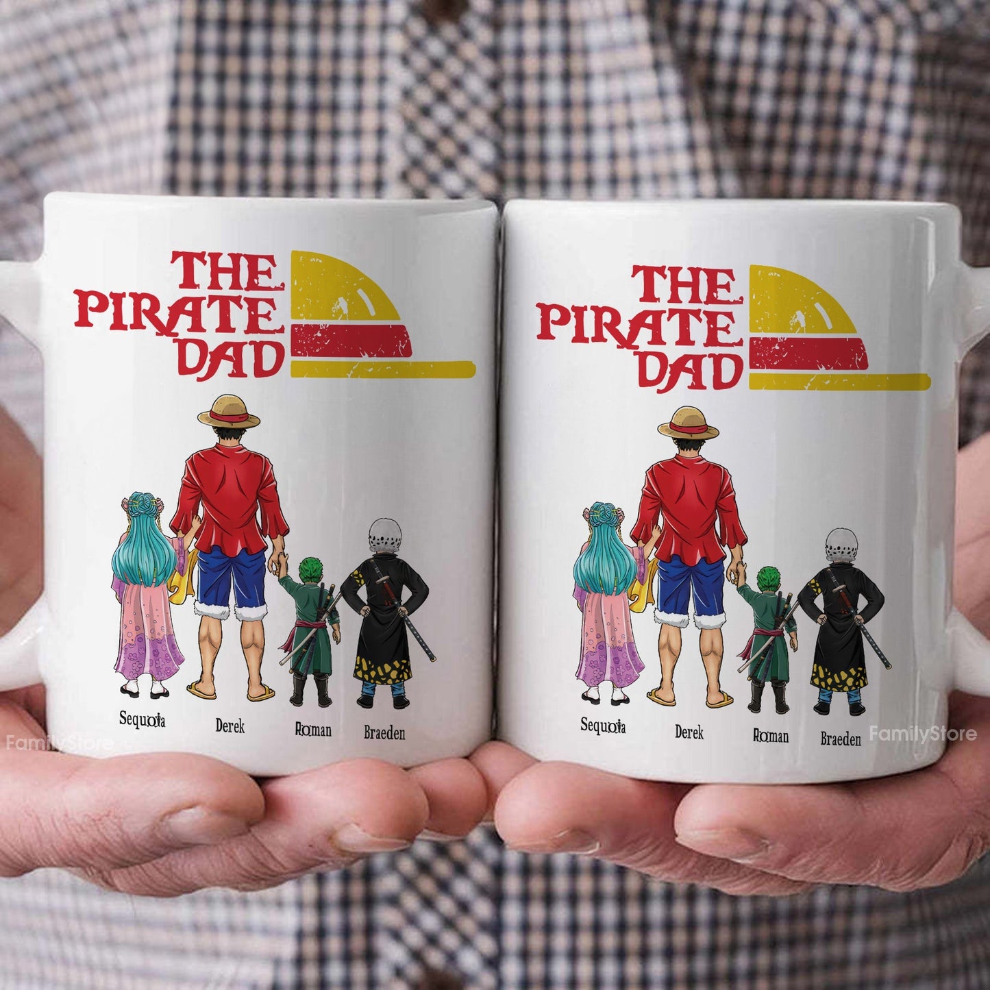 One Piece The Pirate Dad Hat - Gift For Dad - Personalized Ceramic Mug - CL11 NA94