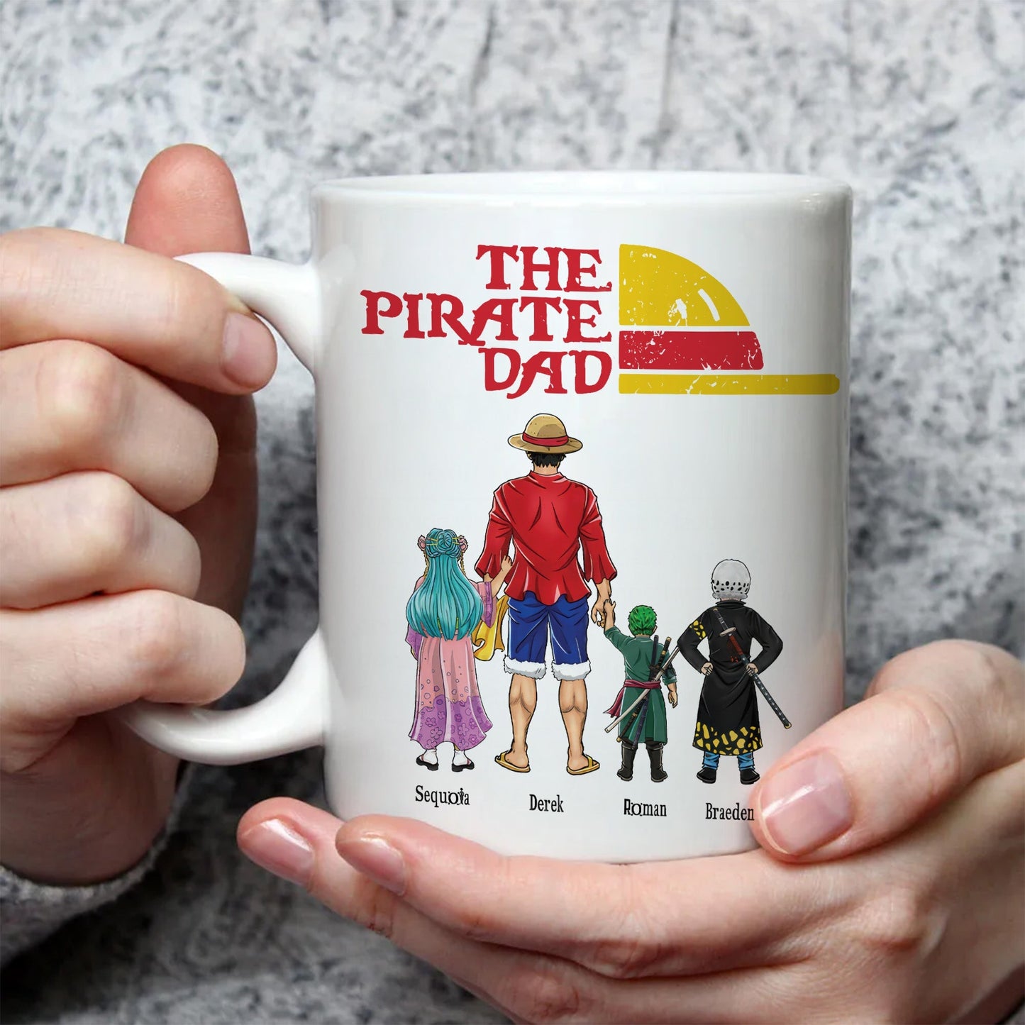 One Piece The Pirate Dad Hat - Gift For Dad - Personalized Ceramic Mug - CL11 NA94