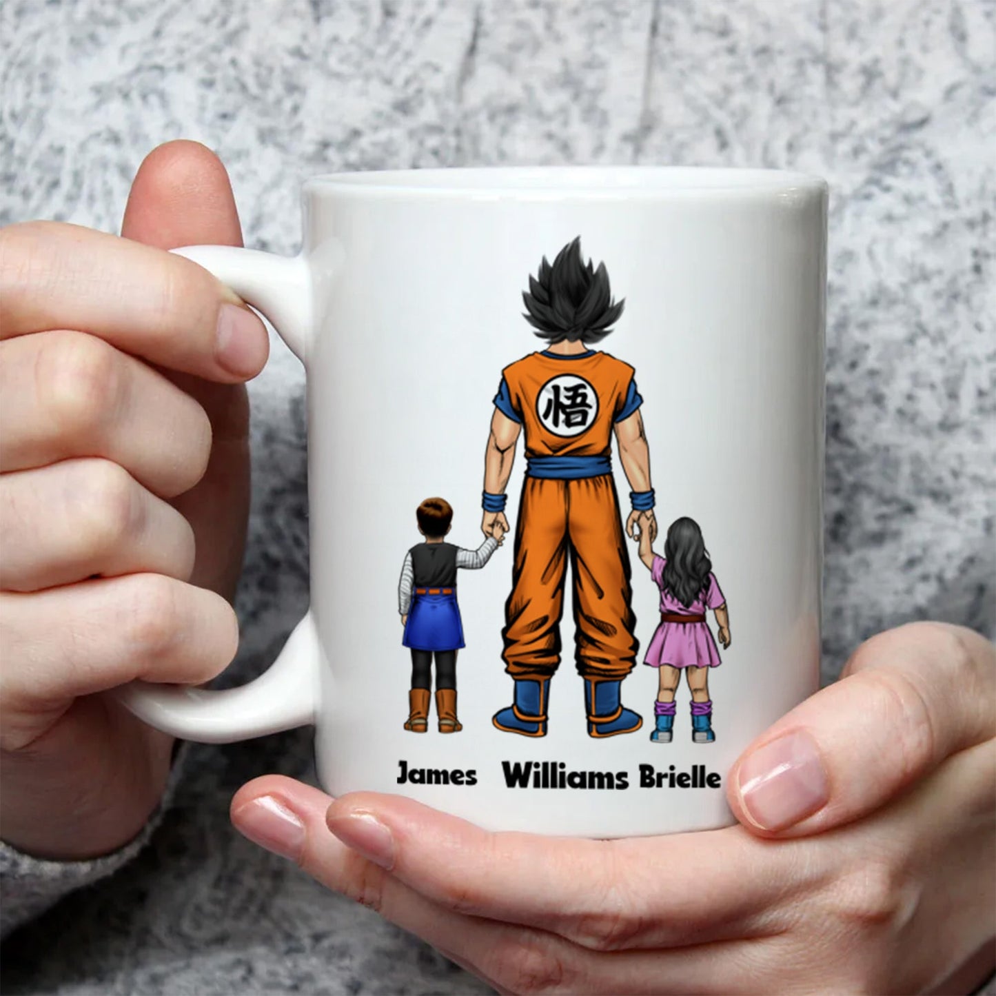 We Love You Over 9000 - Gift For Dad, Husband, Father's Day - Personalized Ceramic Mug