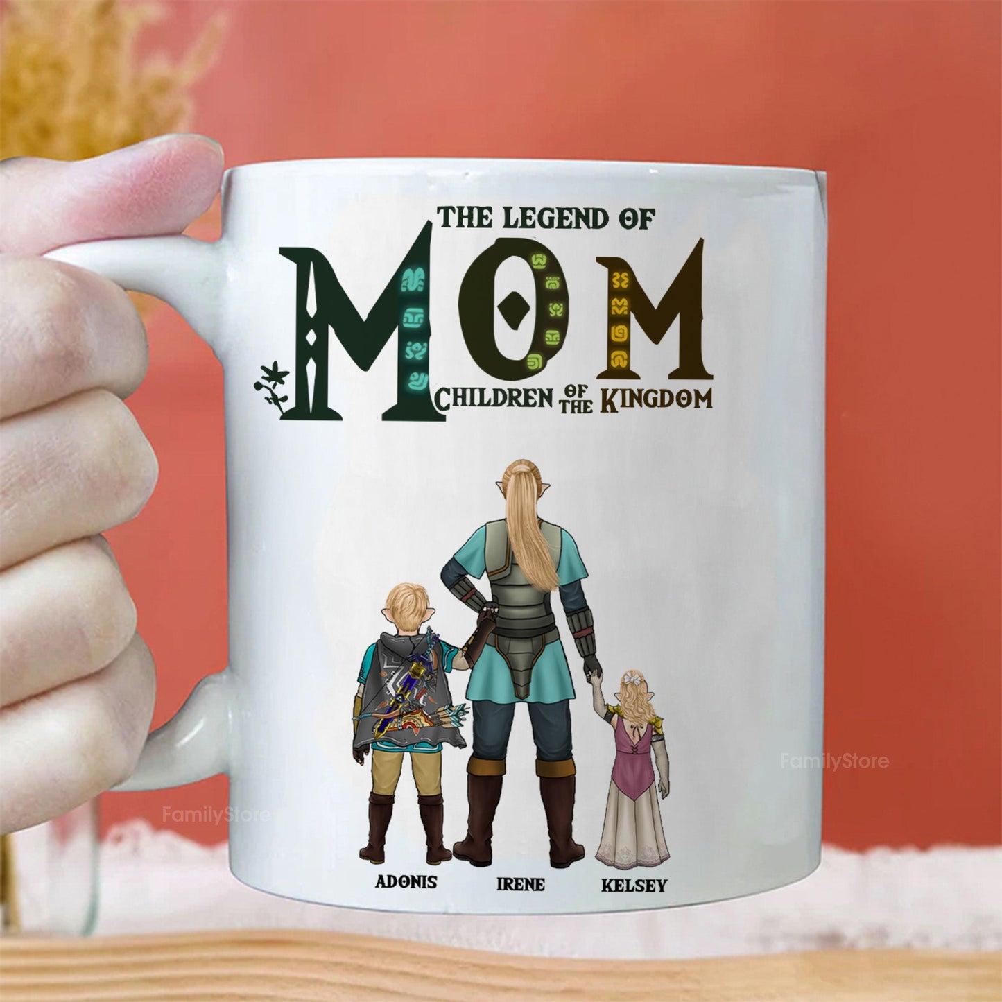 The Legend Of Mom Children Of The Kingdom Zelda - Personalized Mug - Gift for Mom, Grandma, Wife | CL07 NH96