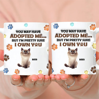 From Your Furry Cartoon Cat Baby - Personalized 3D Inflated Effect Ceramic Mug - Gift For Cat Lovers | CLP15 NA94