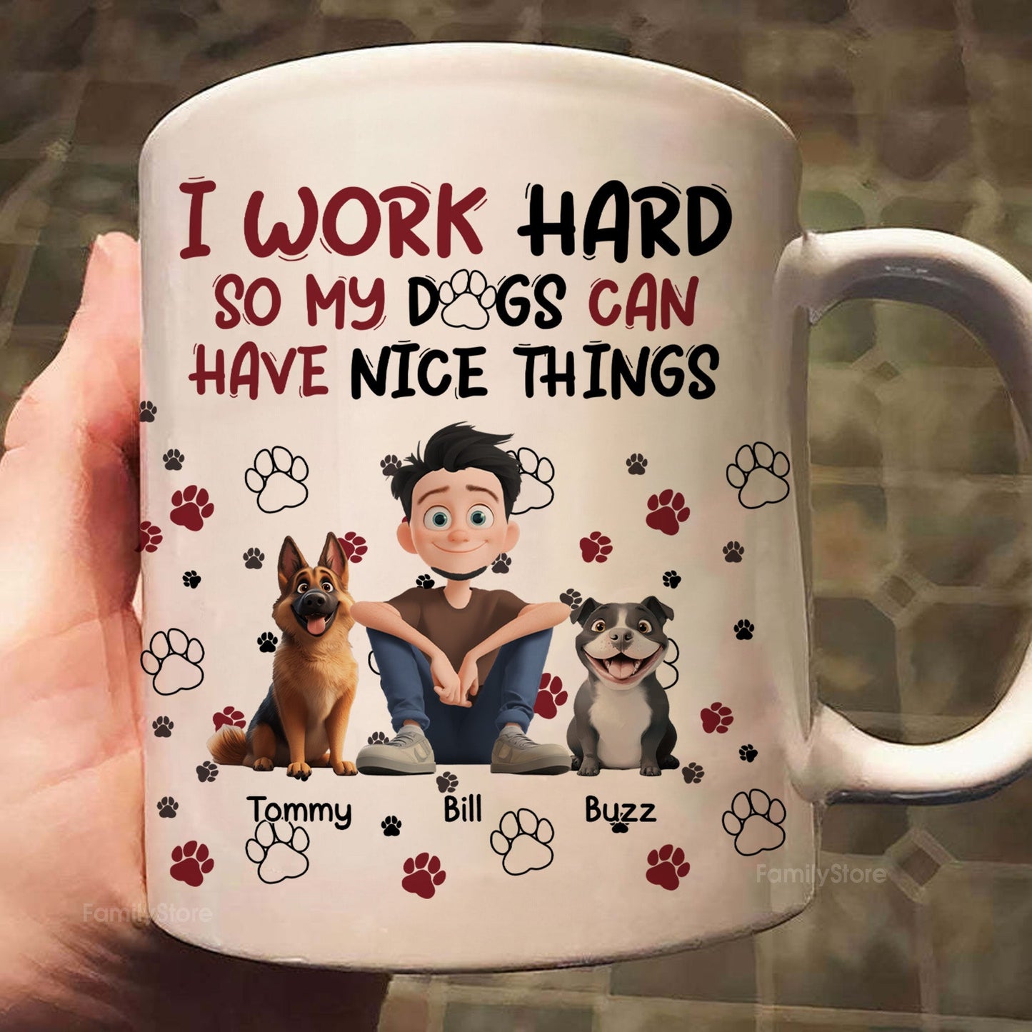 My Dog Can Have Nice Things - Personalized Mug - Gift for Pet Owners, Pet Lovers, Dog Dad | CLP15 NH96