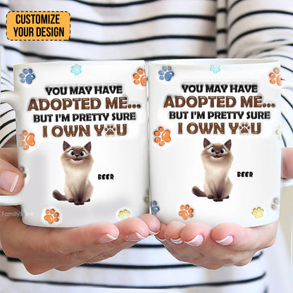 From Your Furry Cartoon Cat Baby - Personalized 3D Inflated Effect Ceramic Mug - Gift For Cat Lovers | CLP15 NA94