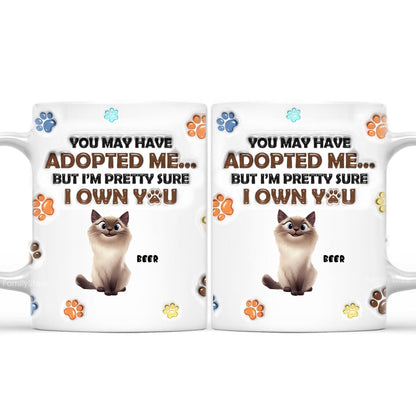 From Your Furry Cartoon Cat Baby - Personalized 3D Inflated Effect Ceramic Mug - Gift For Cat Lovers | CLP15 NA94