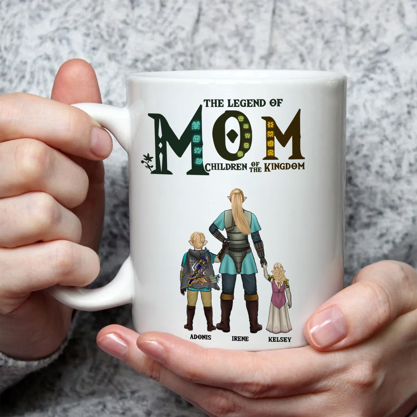 The Legend Of Mom Children Of The Kingdom Zelda - Personalized Mug - Gift for Mom, Grandma, Wife | CL07 NH96