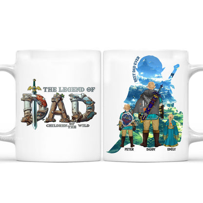 The Legend Of Dad Zelda - Personalized Mug - Gift for Dad, Grandpa, Husband | CL07 NH96