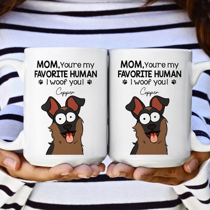 Mom Dad We Woof You - Personalized Mug