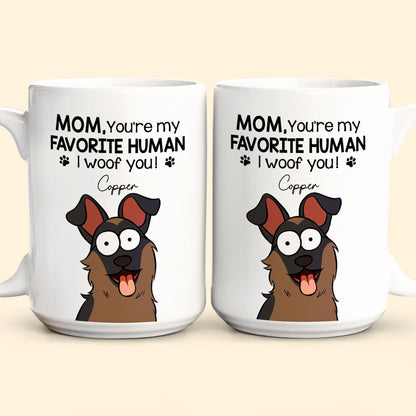 Mom Dad We Woof You - Personalized Mug