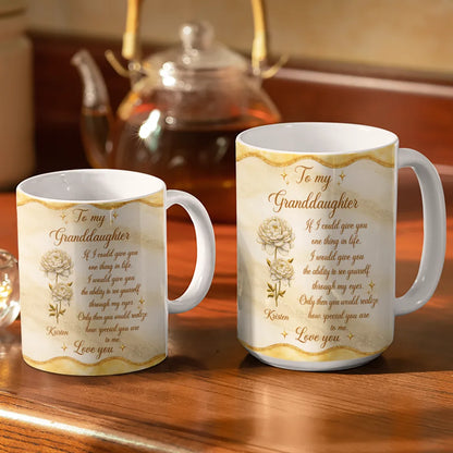Mom And Daughter How Special You Are To Me - Personalized White Edge-to-Edge Mug