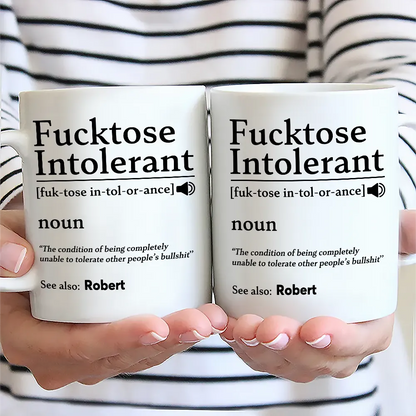 Morning Intolerant Funny - Personalized Mug