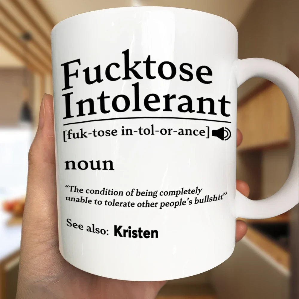 Morning Intolerant Funny - Personalized Mug
