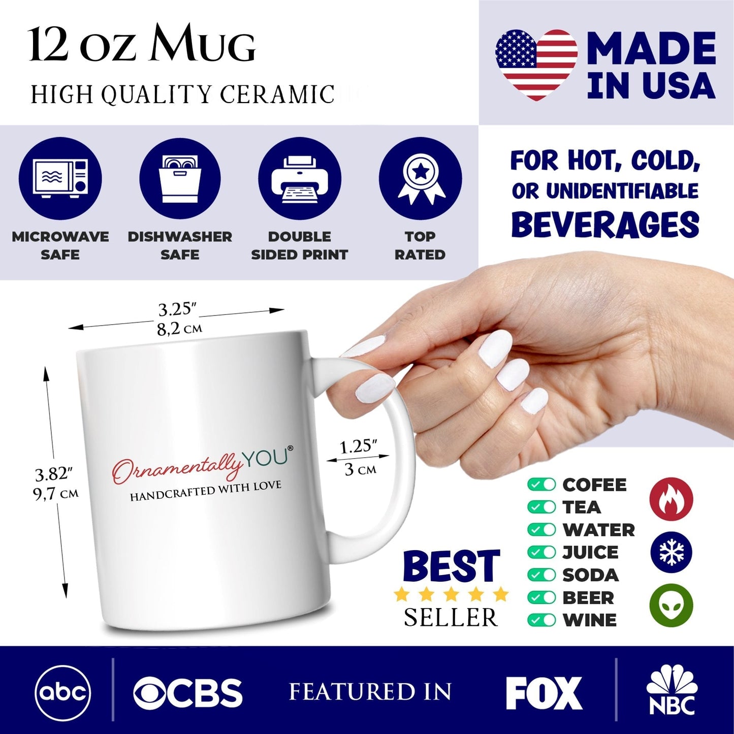 Santa Middle Finger Christmas Personalized Mug, Vintage Humorous Gift with Custom Name
