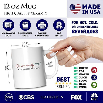 Funny Ducks Not All in a Row Sarcastic Personalized Mug, Mental Health Motivational Gift with Custom Name