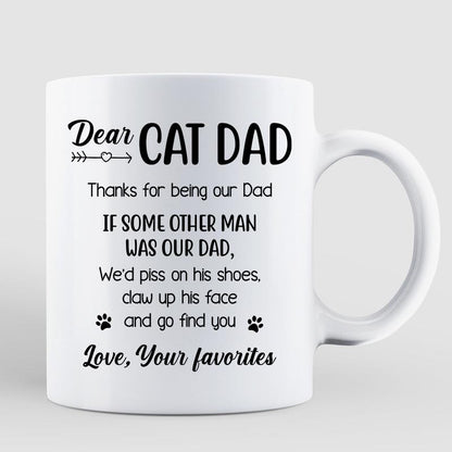 Cat Dad Real Man Funny Gift Personalized Mug