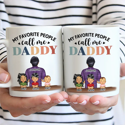 My Favorite People Call Me Papa - Personalized Mug