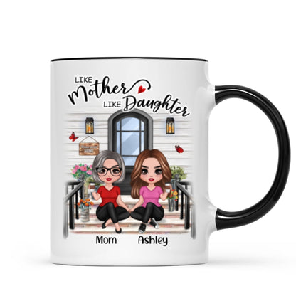 Doll Mother Daughter Front Porch Personalized Mug